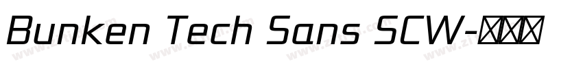 Bunken Tech Sans SCW字体转换 Bunken Tech Sans SCW字体转换